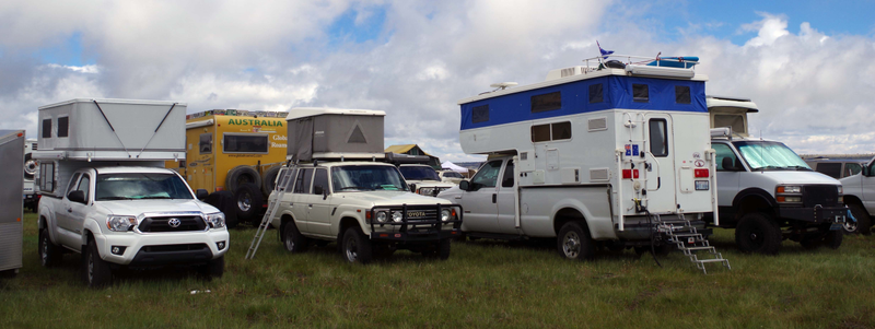 Illustration for article titled The Crazy Camping Rigs At America's Richest Off-Road Adventure Party